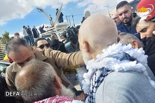 آزادی اسیران فلسطینی در میان استقبال مردمی