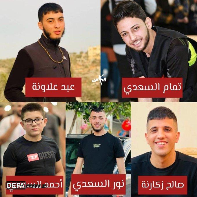 شهادت ۵ فلسطینی در حمله به شهرک قباطیه