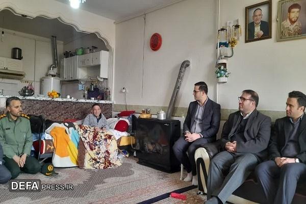 دیدار فرماندار فامنین با خانواده شهدا + تصاویر
