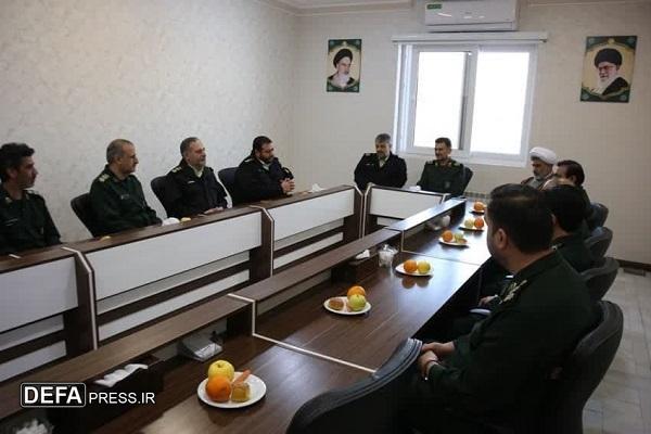 دیدار فرمانده انتظامی استان با سردار شوقانی به مناسبت روز پاسدار
