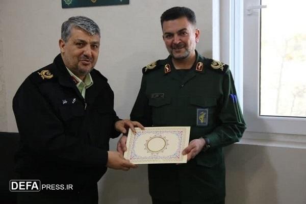 دیدار فرمانده انتظامی استان با سردار شوقانی به مناسبت روز پاسدار