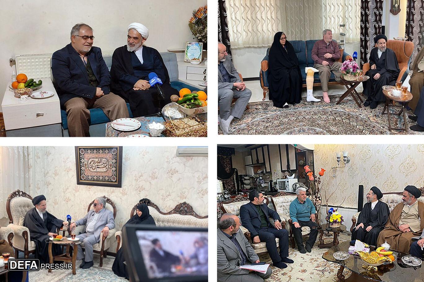 حضور نمایندگان رهبر معظم انقلاب اسلامی در منازل تعدادی از جانبازان سرافراز