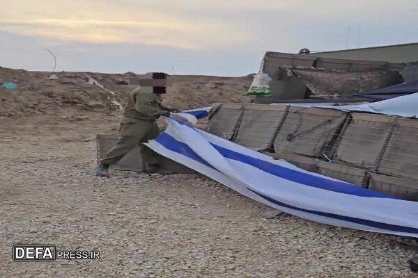 برچیده شدن پرچم رژیم صهیونیستی از محور «نتساریم»