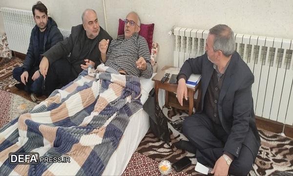 دیدار مدیرکل حفظ آثار دفاع مقدس اردبیل با آزاده و جانباز سرافراز «فیروز علی نژاد»