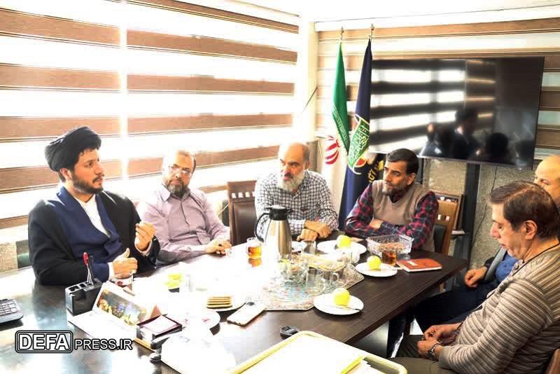 بازدید رئیس سازمان عقیدتی سیاسی بنیاد حفظ آثار و نشر ارزش‌های دفاع مقدس از سازمان پیشکسوتان جهاد و مقاومت