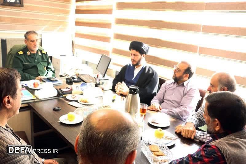 بازدید رئیس سازمان عقیدتی سیاسی بنیاد حفظ آثار و نشر ارزش‌های دفاع مقدس از سازمان پیشکسوتان جهاد و مقاومت
