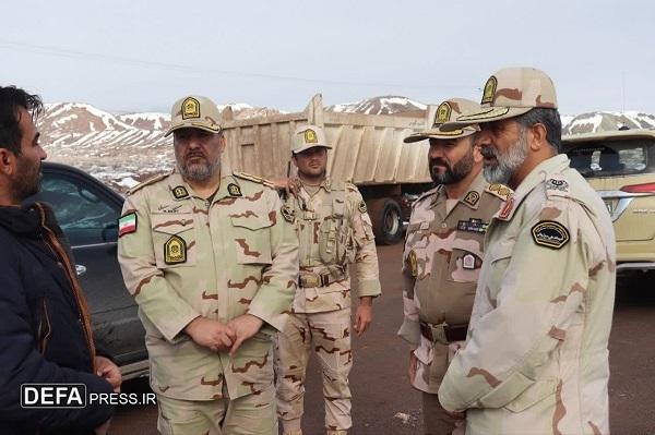 حضور معاون هماهنگ‌کننده مرزبانی در حوزه استحفاظی هنگ مرزی تایباد+ تصاویر