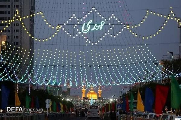 از آذین‌بندی معابر تا برگزاری جشن‌های مهدوی در مشهد