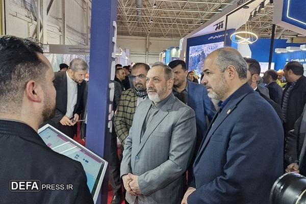 بازدید وزیر دفاع و پشتیبانی نیرو‌های مسلح از چهارمین نمایشگاه بین‌المللی ایران ژئو