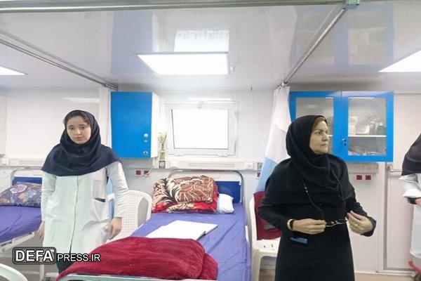 فرصت کم نظیر خدمت به محرومان ینقاق در بیمارستان سیار ۹۲ تخت خوابی، از عینک رایگان تا جراحی
