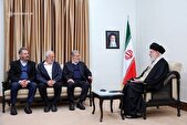 دیدار دبیرکل جنبش جهاد اسلامی فلسطین و هیئت همراه با امام خامنه‌ای