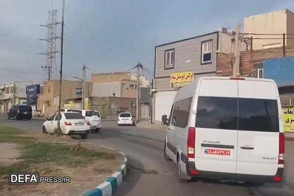 بازدید خودرویی رئیس‌جمهور از مناطق محروم اهواز