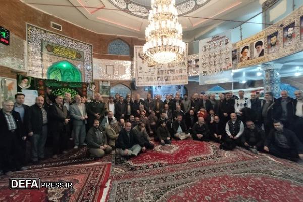 برگزاری مراسم گرامیداشت شهدای گردان تخریب لشکر ۳۲ انصارالحسین (ع) +تصاویر