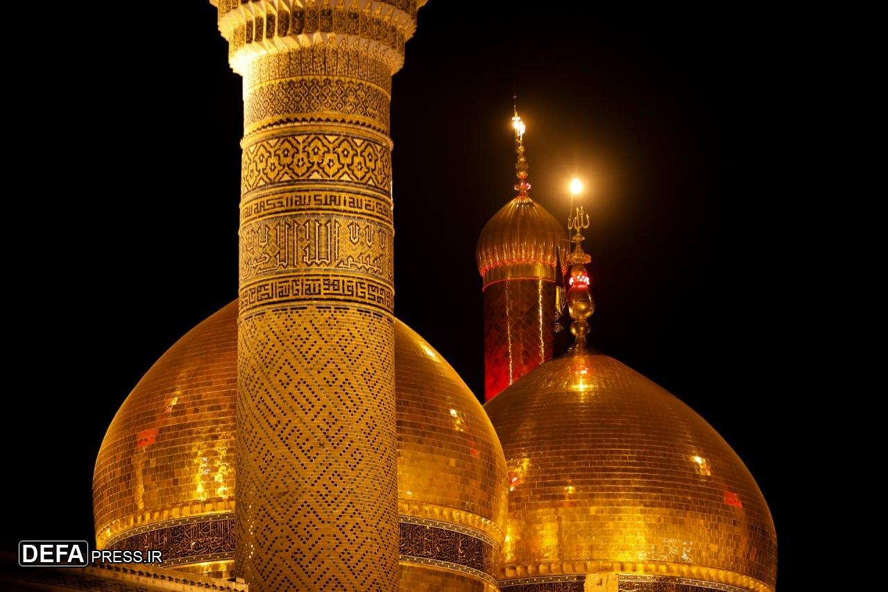 حرم‌های اهل بیت (ع) سیاه‌پوش ایام شهادت امام کاظم (ع) شدند+ تصاویر