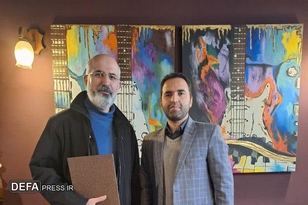تقدیر اداره کل حفظ آثار دفاع مقدس مازندران از آهنگساز آثار ارکسترال کنگره شهدای استان