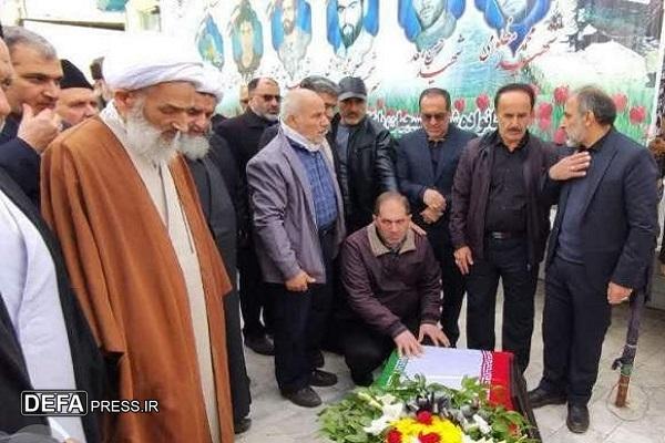 پیکر مطهر مادر شهیدان والامقام کلانتری در ساری تشییع شد