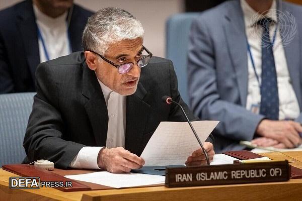 سفیر ایران در سازمان ملل : طرح استعماری آمریکا برای کوچ اجباری فلسطینیان را محکوم می‌کنیم