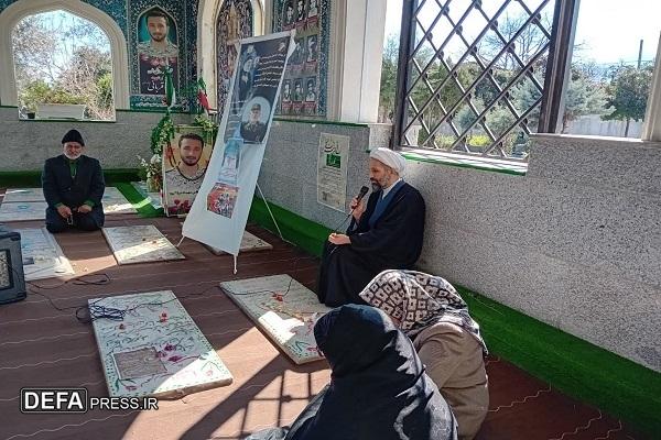 برگزاری مراسم هفتگی هیئت شهدای گمنام در چالوس