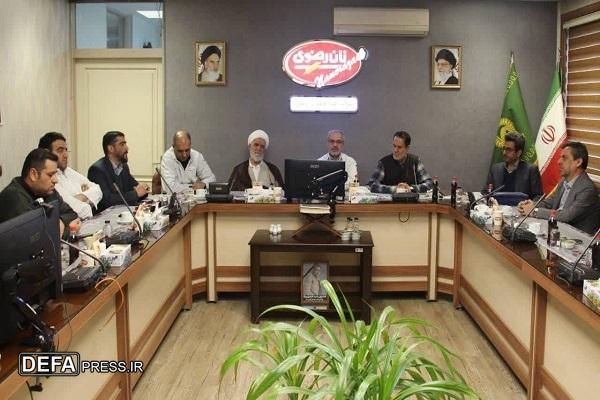 بازدید فرمانده حوزه مقاومت بسیج آستان قدس رضوی از شرکت صنایع غذایی رضوی