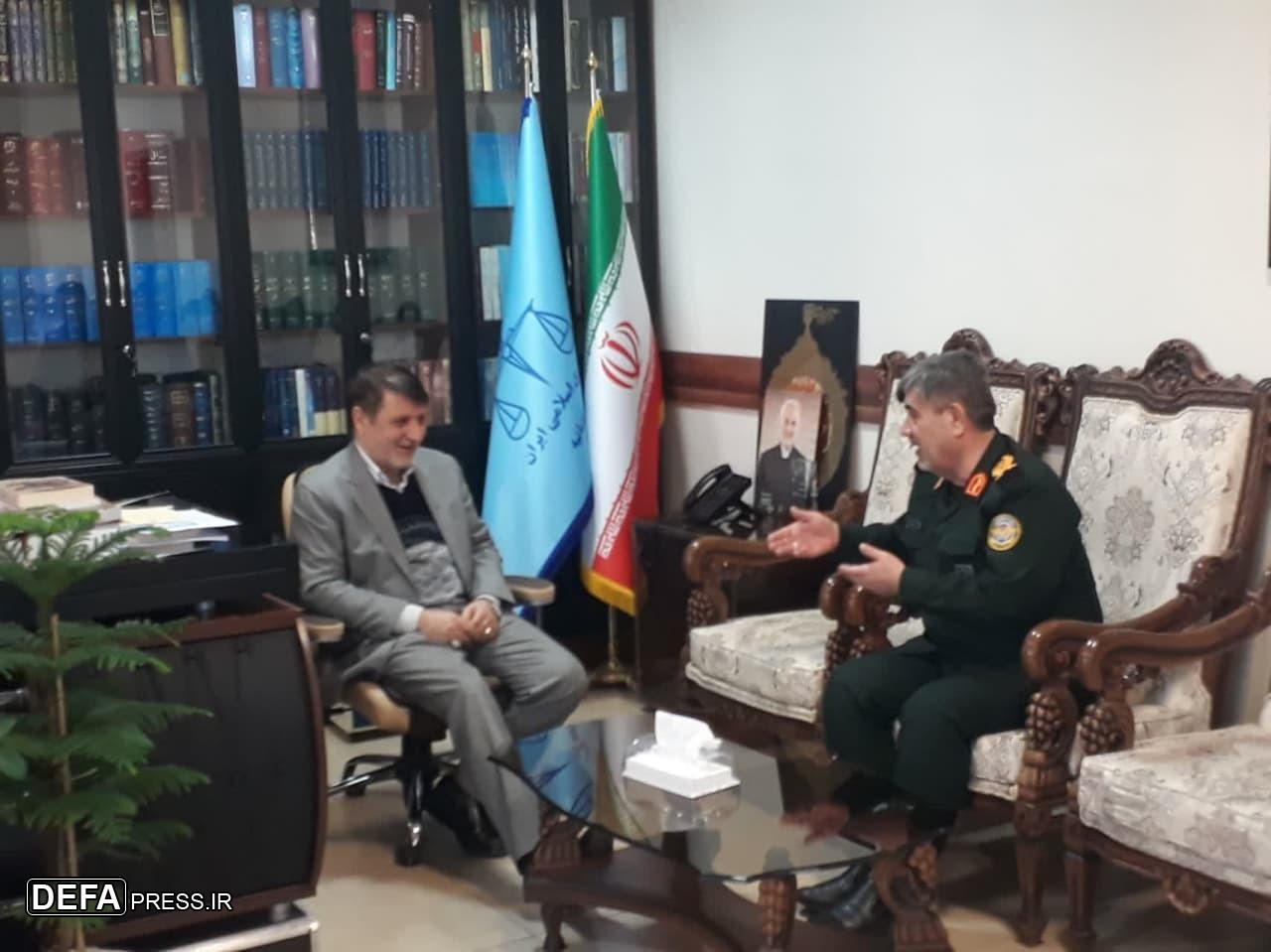 دیدار سردار باقری نژاد با رئیس کل دادگستری استان آذربایجان شرقی+تصاویر دیدار سردار باقری نژاد با رئیس کل دادگستری استان آذربایجان شرقی+تصاویر