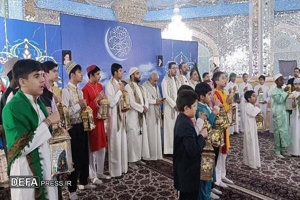 آیین سنتی «هل هلالک یارمضان» در حرم امام‌رضا (ع) برگزار شد