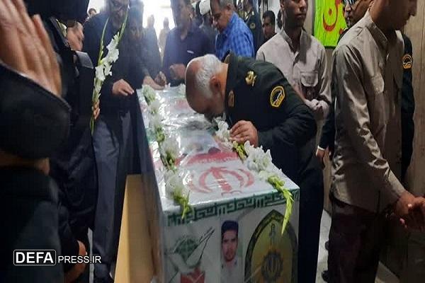 تشییع باشکوه پیکرمطهر شهدای پلیس راهوردر ریگان+تصاویر