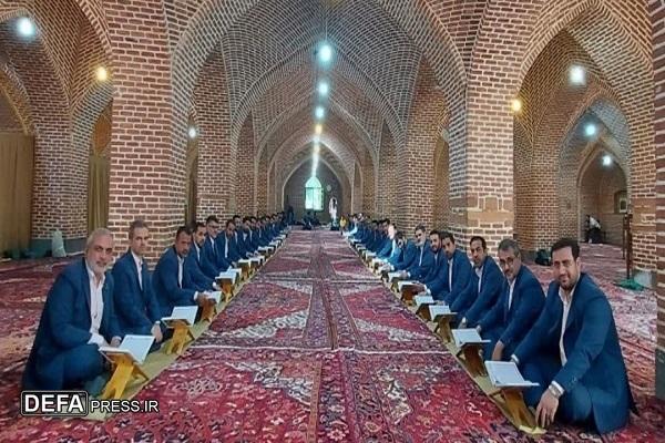 گروه محمد رسول‌الله (ص) تواشیح «اسماءالحسنی» را در اردبیل خواندند+ فیلم
