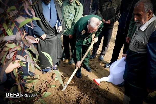 حفظ منابع طبیعی با کاشت یک میلیون نهال توسط سپاه کربلا مازندران