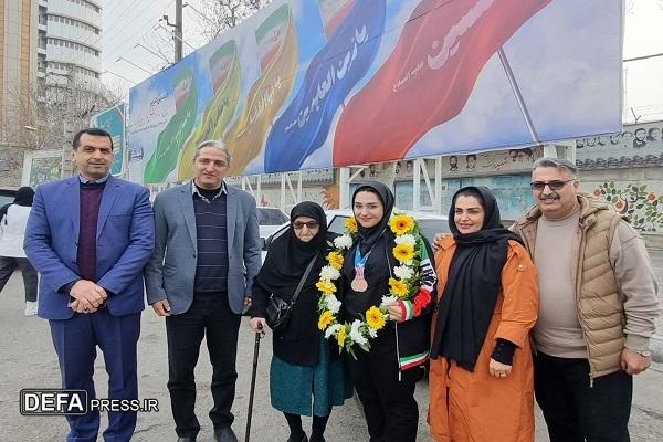 استقبال از قهرمان تیراندازی آسیا در ساری