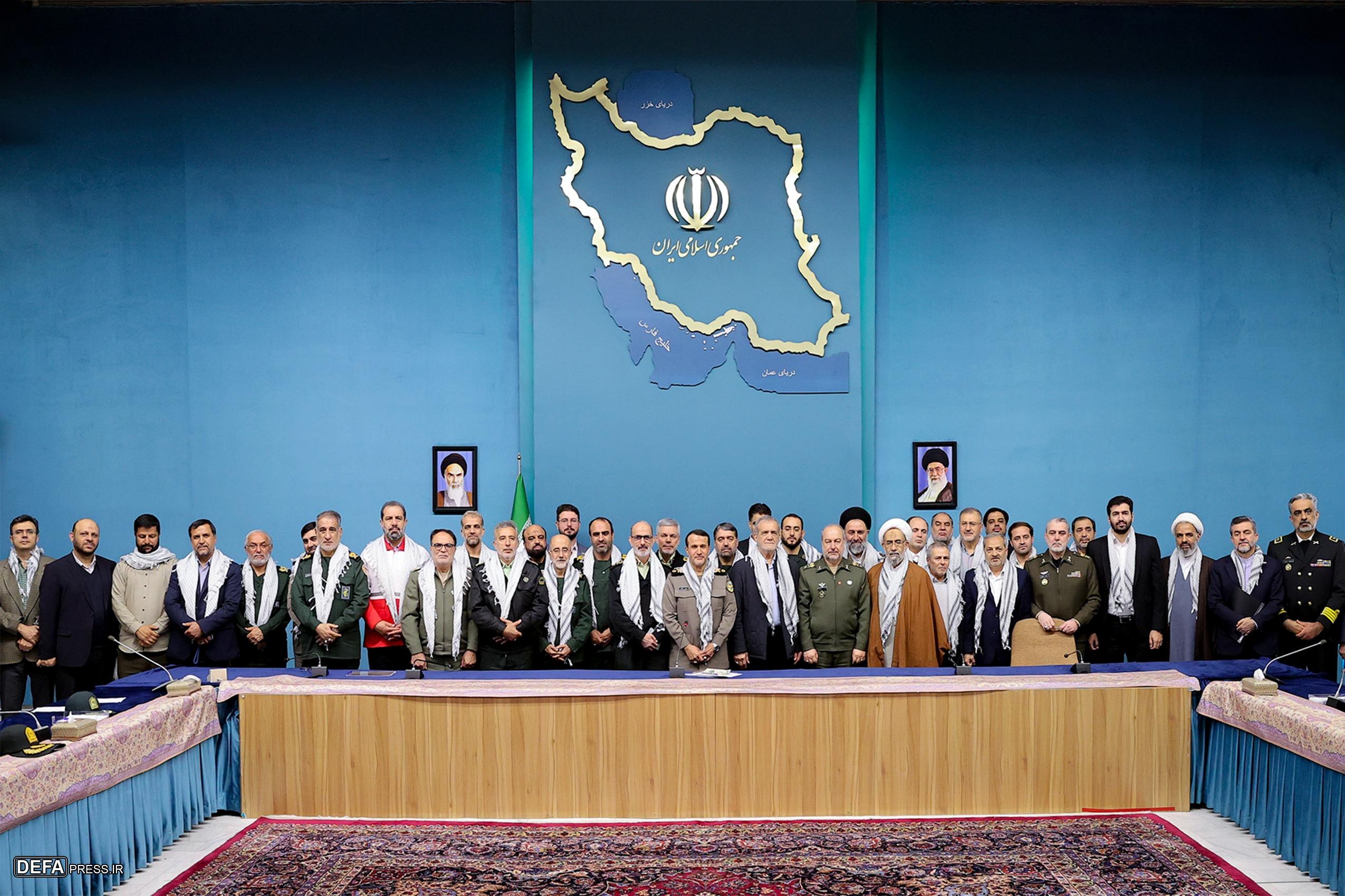 دیدار سردار کارگر و اعضای شورای سیاست‌گذاری راهیان نور کشور با رئیس جمهور