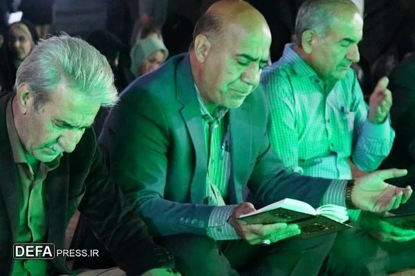 برگزاری مراسم معنوی دعای کمیل در جوار شهید گمنام شرکت نفت و گاز گچساران +تصاویر