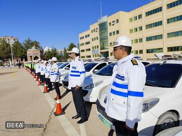 رزمایش طرح ترافیک نوروز ۱۴۰۴ پلیس کرمان آغازشد+تصاویر