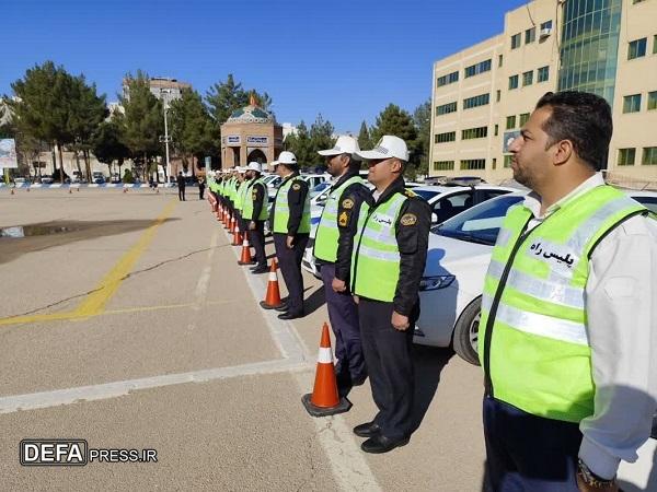 رزمایش طرح ترافیک نوروز ۱۴۰۴ پلیس کرمان آغازشد+تصاویر
