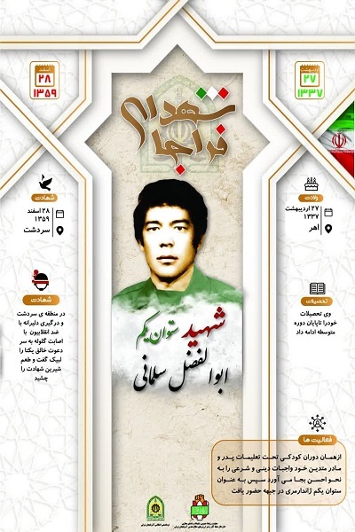 اینفوگرافی/شهید ستوان یکم «ابوالفضل سلمانی»