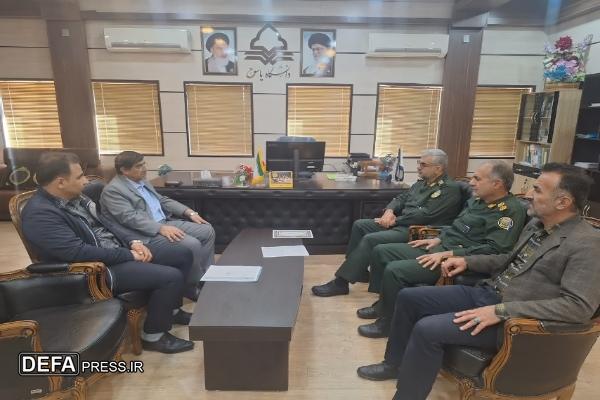 تقدیر سرهنگ خواست خدایی از رئیس سابق دانشگاه یاسوج + تصاویر