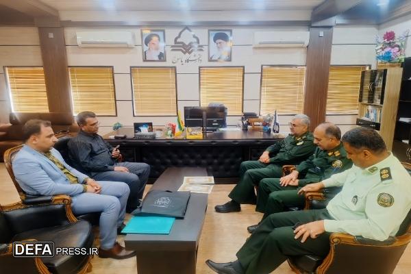 برگزاری نشست هم اندیشی سرهنگ خواست خدایی با رئیس دانشگاه یاسوج