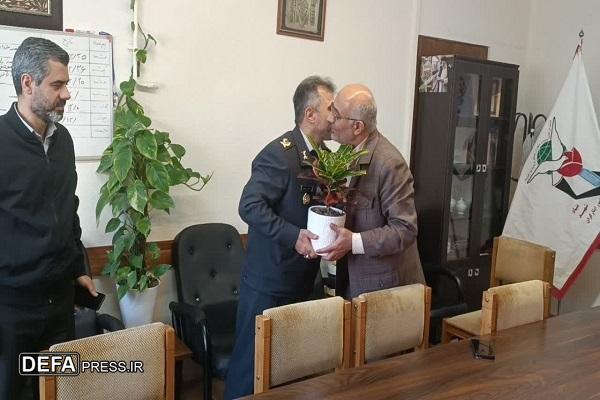 دیدار فرمانده پایگاه پدافند هوایی شهید ظرافتی بابلسر با رئیس بنیاد شهید و امور ایثارگران شهرستان+ تصاویر