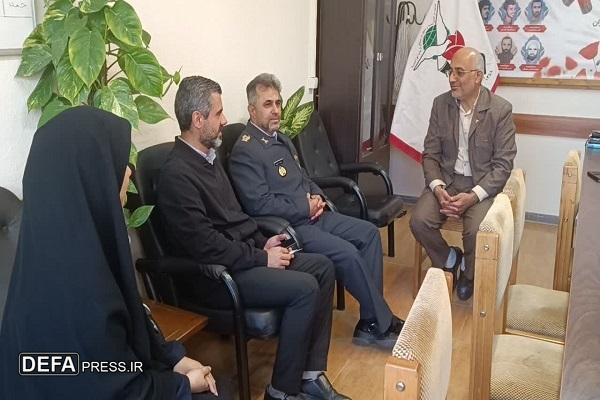 دیدار فرمانده پایگاه پدافند هوایی شهید ظرافتی بابلسر با رئیس بنیاد شهید و امور ایثارگران شهرستان+ تصاویر