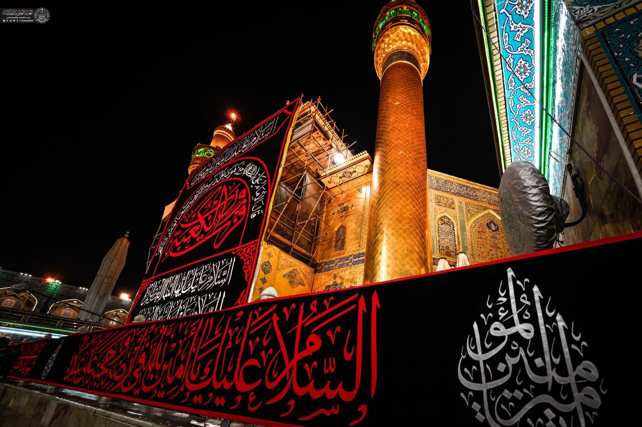 عتبه علوی آماده ایام شهادت حضرت امیرالمؤمنین (ع) شد+ فیلم و تصاویر
