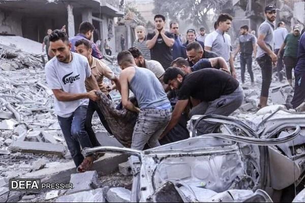 دولت غزه از شهادت ۳۲۲ فلسطینی تنها در ۵ ساعت خبر داد