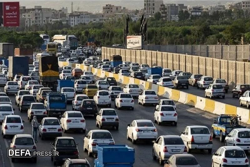ترافیک نیمه‌سنگین در آزادراه قزوین - کرج - تهران