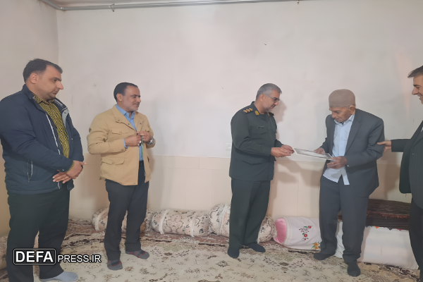 سرهنگ خواست خدایی از پیشکسوت دوران دفاع مقدس سرکشی کرد