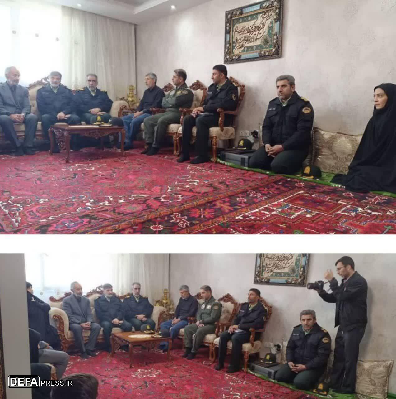 دیدار سردار رادان با خانواده شهید فیضی پور