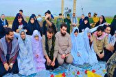 ۵ زوج جوان در یادمان شهدای دهلاویه پیوند زناشویی بستند