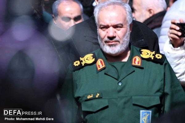 حضور جانشین فرمانده کل سپاه در مراسم تشییع «سید مقاومت»+ فیلم