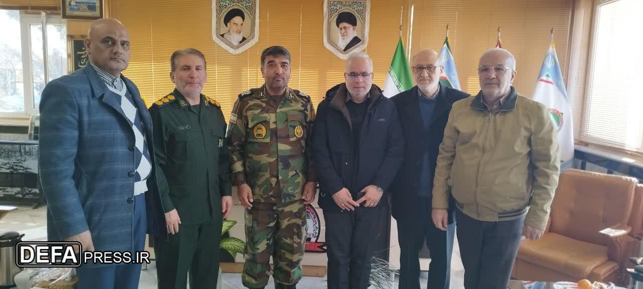 سرهنگ امیری مقدم با فرمانده لشکر ۱۶ زرهی قزوین دیدار کرد
