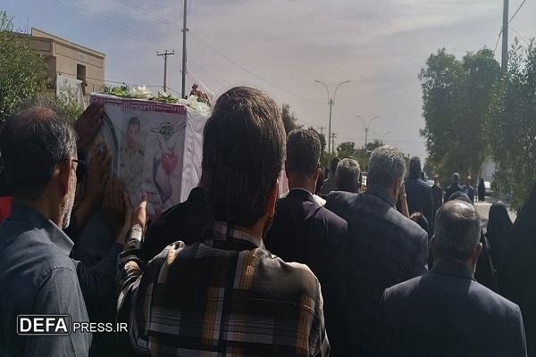 پیکر شهید «زید آبادی»جیرفت در جیرفت تشییع و به خاک سپرده شد+تصاویر