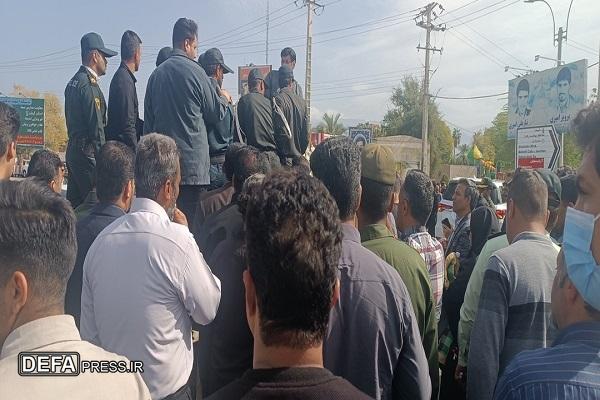 پیکر شهید «زید آبادی»جیرفت در جیرفت تشییع و به خاک سپرده شد+تصاویر