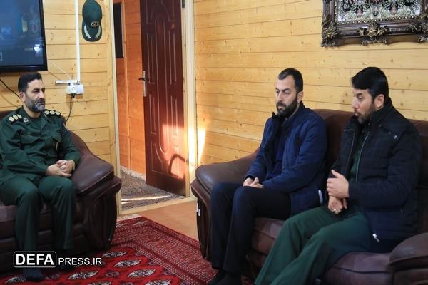 دیدار مدیرکل حفظ آثار دفاع مقدس گلستان با فرمانده سپاه بندر ترکمن