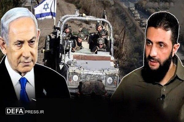 سکوت تأمل‌برانگیز «الجولانی» در برابر تجزیه سوریه توسط صهیونیست‌ها